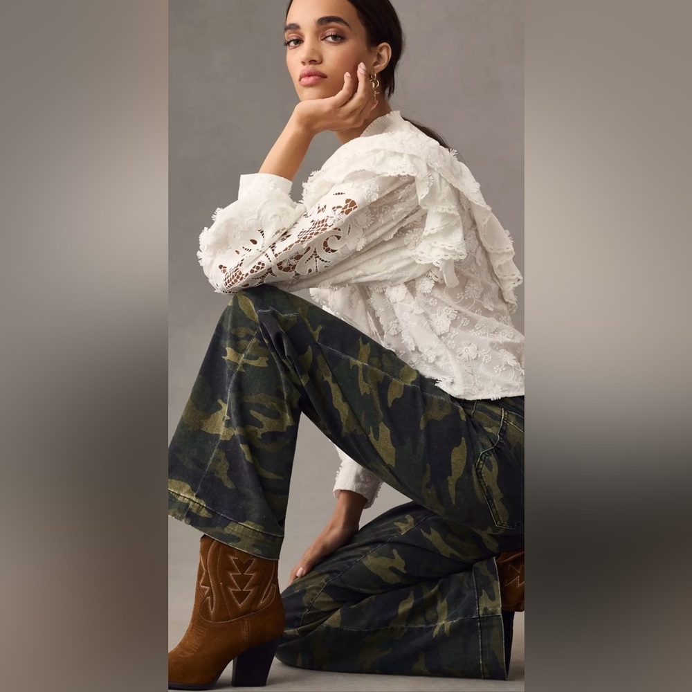 ASKK New York camo sailor pants